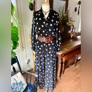 NWOT Anthropologie L/S Jumpsuit Size 10